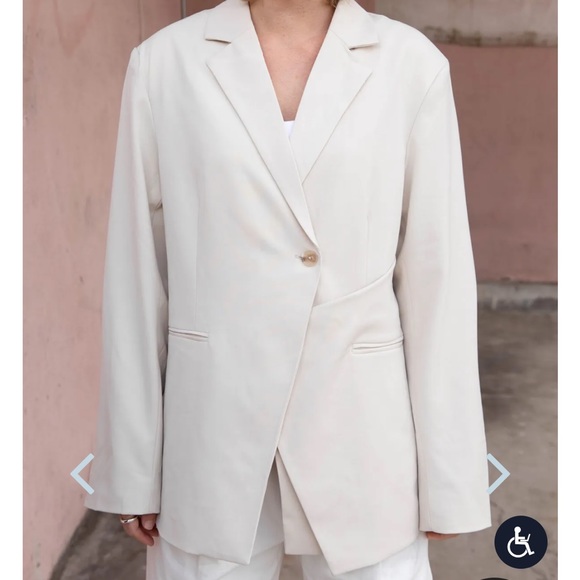 OAK + FORT crossfront blazer - Picture 3 of 3